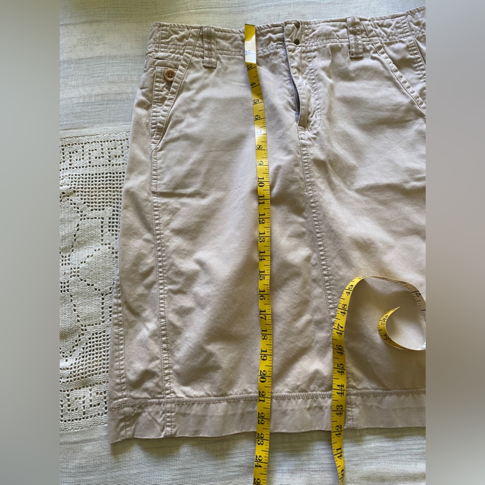 Eddie Bauer khaki skirt size 8 tall - Picture 4 of 8